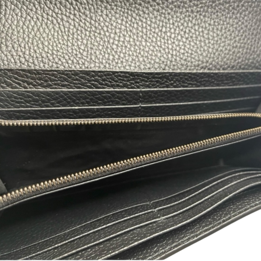 Rare Gucci Yellow Python & Black Pebbled Calfskin Leather Continental Wallet - Picture 10 of 11